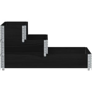 Produktbild für Palettenaufsatz vidaXL 4010310, schwarz, Holz