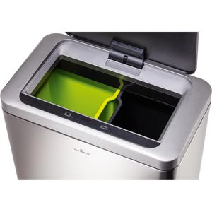 Produktbild für Mülleimer Durable 342423, No Touch, Sensor, silber