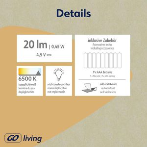 Produktbild für LED-Unterbauleuchte Müller-Licht Triplex, tageslichtweiß