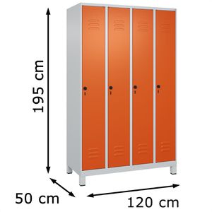 Produktbild für Spind CP-Möbel Classic PLUS, orange
