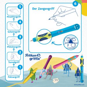 Produktbild für Tintenroller Pelikan griffix 820448, Neon Blue