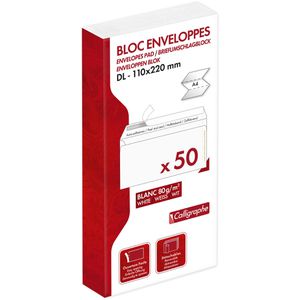 Produktbild für Briefumschläge Clairefontaine 15965C,weiß,DIN lang