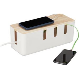 Kabelbox Relaxdays 10041602w, aus Kunststoff