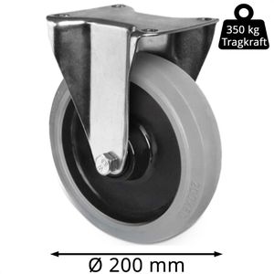Produktbild für Schwerlastrolle CASCOO Serie R4E2, Bockrolle