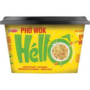 Acecook Fertiggericht Pho Wok Hello, Reisnudeln mit Hühnergeschmack, je 76g, 12 Stück