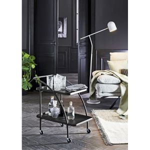 Produktbild für Servierwagen Haku-Möbel 25565, schwarz, aus Metall