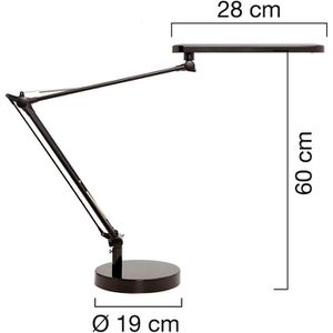 Produktbild für Schreibtischlampe Unilux Mambo 2.0, grau, LED, dimmbar