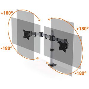 Produktbild für Monitorhalterung Durable SELECT 509523, silber