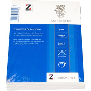 Produktbild für Briefumschläge Gohrsmühle 90023421, weiß, C6