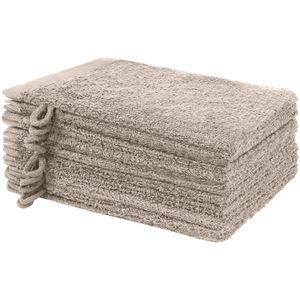 Waschlappen NatureMark Frottee, sand-beige, 15 x 21 cm