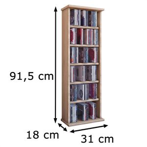 Produktbild für CD-Regal VCM Vostan, 25248, sonoma eiche