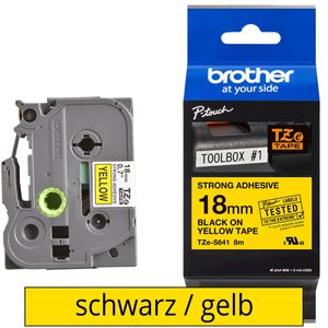 Schriftband Brother TZe-S641, 18mm