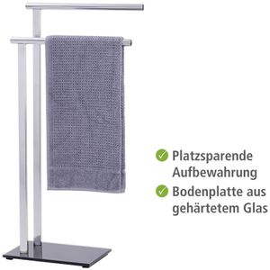 Produktbild für Handtuchhalter Wenko Lava 22090100, silber