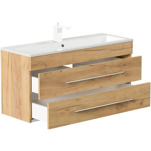 Produktbild für Waschtisch Posseik Portus 1000 SlimLine, hängend, eiche gold