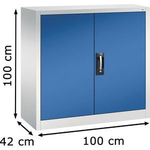 Produktbild für Magazinschrank CP-Möbel Serie 13, grau / blau