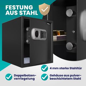 Produktbild für Tresor Deuba 107131, schwarz