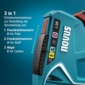 Produktbild für Handtacker Novus-Tools J-29, 030-0460, Set