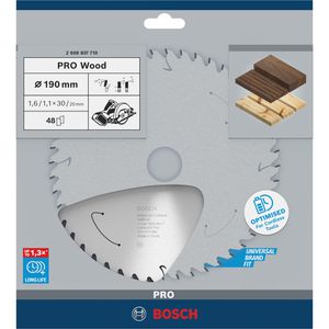 Produktbild für Kreissägeblatt Bosch PRO Wood, 2608837710