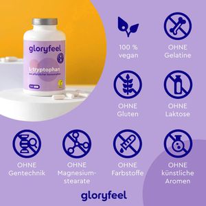 Produktbild für Tryptophan gloryfeel L-Tryptophan, 240 Kapseln