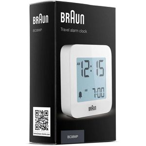 Produktbild für Wecker Braun BC08W DCF weiß, digital