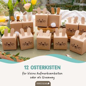 Produktbild für Geschenkbox Papierdrachen 060-005-007, Osterhasen, braun