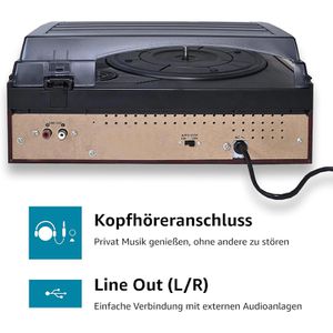 Produktbild für Plattenspieler Karcher KA 8050