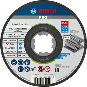 Trennscheibe Bosch PRO Stainless Steel, X-Lock