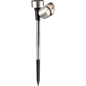 Produktbild für Gartenstrahler Grundig silber, mit 0,6W LED