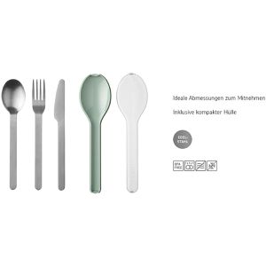 Produktbild für Besteck-Set Mepal Ellipse Nordic sage, Edelstahl 18/10