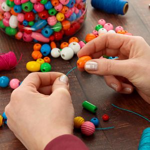 Produktbild für Bastelset Creativ-Company 68476 Holzperlen