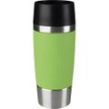 Isolierbecher Emsa Travel Mug 513548, 360 ml hält 4h warm, Edelstahl doppelwandig, grün