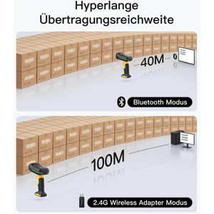 Produktbild für Barcode-Scanner Inateck BCST-75S_black, kabellos