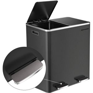 Produktbild für Mülleimer Songmics LTB60BK, schwarz