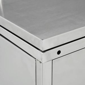 Produktbild für Mülltonnenbox vidaXL 145381, Edelstahl
