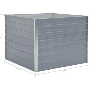 Produktbild für Hochbeet vidaXL 42407, aus verzinktem Stahl