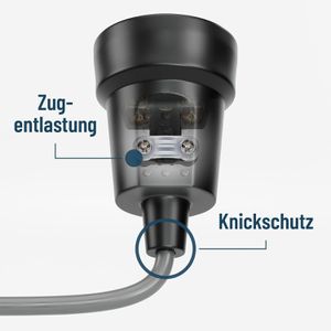 Produktbild für Schutzkontakt-Kupplung Greate 503040-6, schwarz