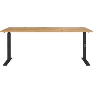 Produktbild für Schreibtisch Germania Mailand, 7912-593, eiche / schwarz
