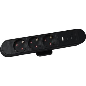 Tischsteckdose McPower SK-03AC, mit 1,5 m Schuko Kabel
