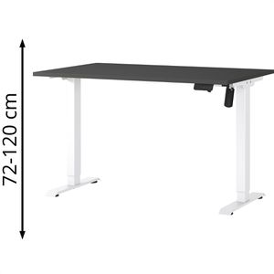 Produktbild für Schreibtisch Germania Profi 3.0, 8022-569, graphit / weiß