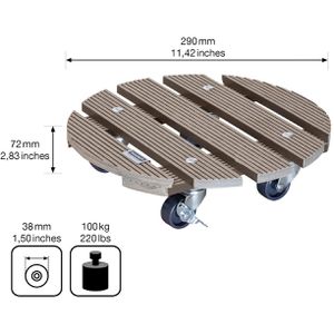 Produktbild für Pflanzenroller Wagner-System WPC GH 0536, für innen und außen