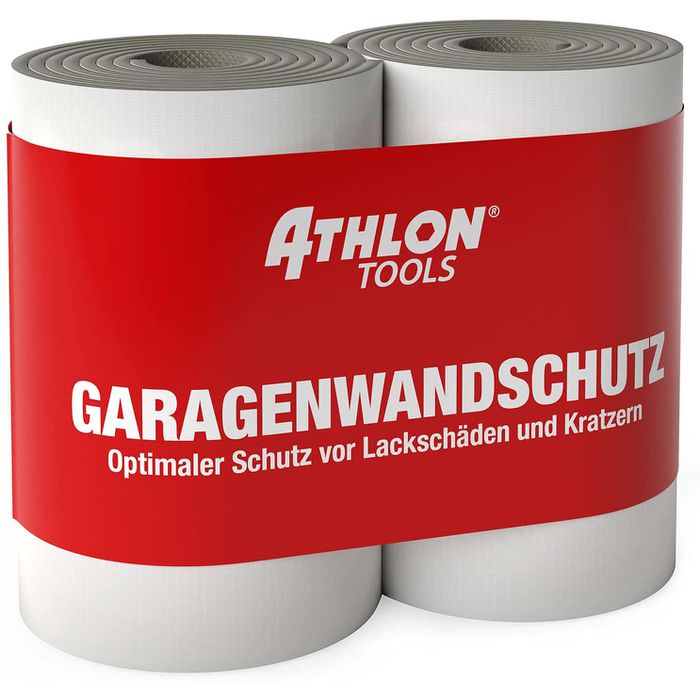 ATHLON-TOOLS Wand-Schrammschutz FlexProtect, grau, 2m Länge, selbstklebend,  2 Stück – Böttcher AG