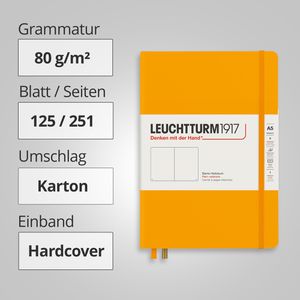 Produktbild für Notizbuch Leuchtturm1917 Medium, Karton Hardcover