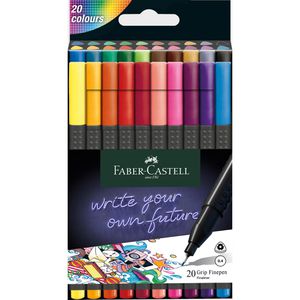 Fineliner Faber-Castell Grip Finepen, farbig sortiert