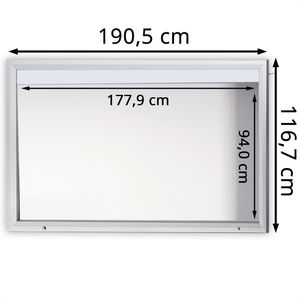 Produktbild für Schaukasten Showdown-Displays T-Linie LED B1 außen