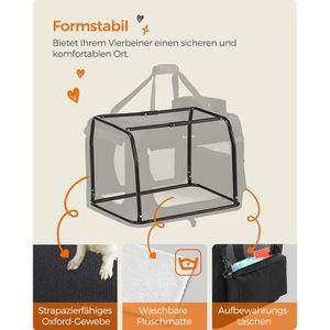 Produktbild für Tiertransportbox Feandrea Gr. M, aus Stoff