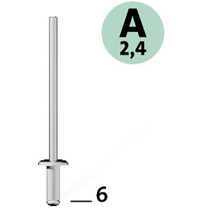 Produktbild für Blindnieten Novus-Tools 045-0078, Aluminium, Set