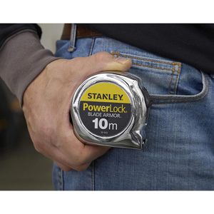 Produktbild für Maßband Stanley 0-33-532, Micro PowerLock Blade Armor