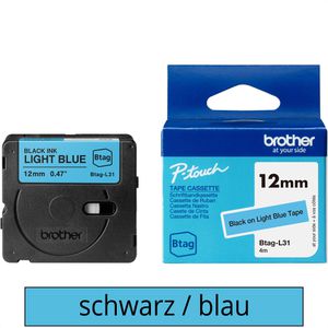 Schriftband Brother Btag-L31, 12mm