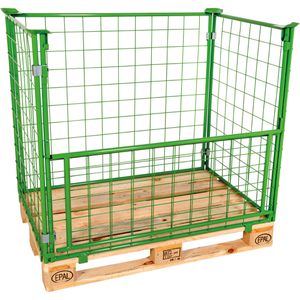 Produktbild für Palettenaufsatz HMH 8006017S1, grün, Stahl