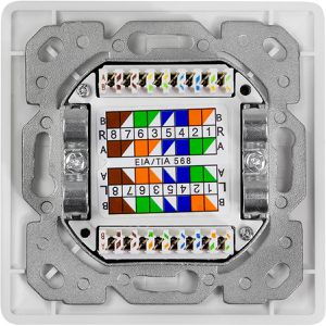 Produktbild für Netzwerkdose LogiLink NP0127, Unterputz